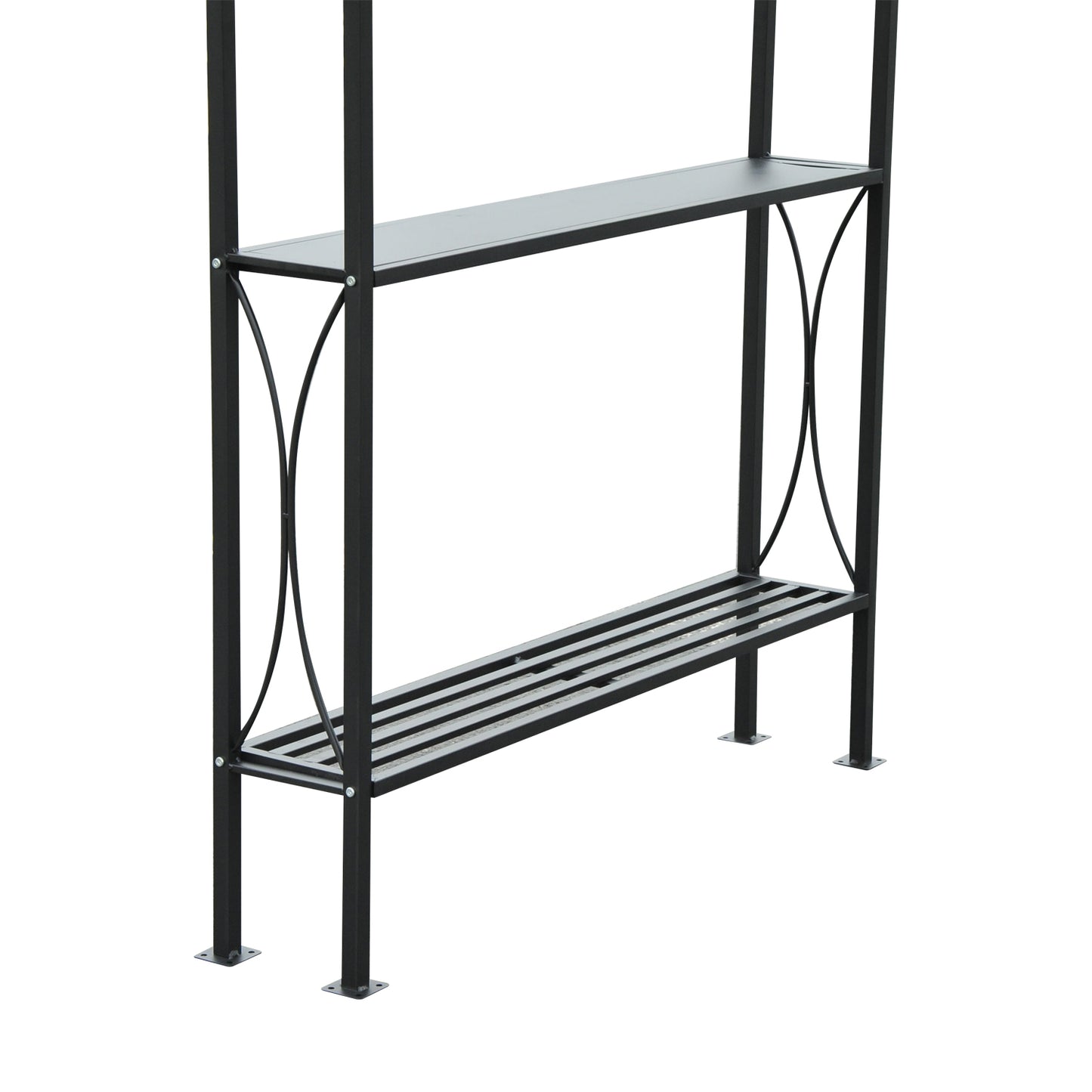 Outsunny BBQ Tent 250L× 150W × 255H cm-Black/Coffee