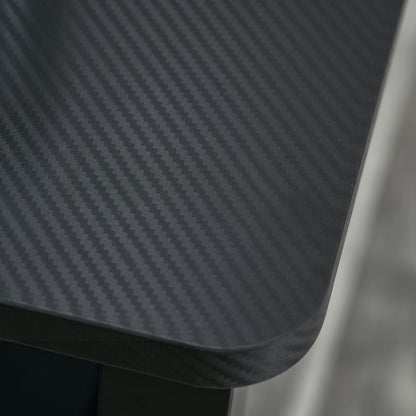 L-Shaped Gaming Desk, Computer Corner Desk, Home Office Workstation with Cable Management, 145 x 81 x 76cm, Black