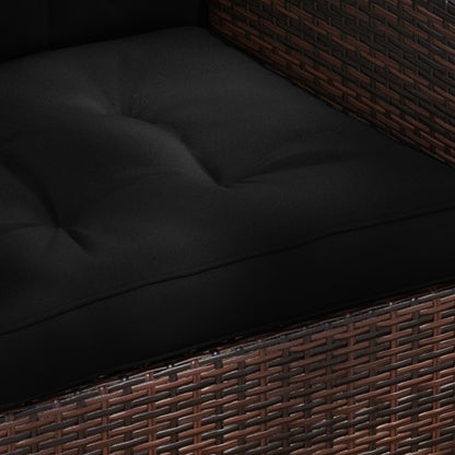 Outsunny 4-Piece Seat Cushions Back Pillows Replacement, Patio Chair Cushions Set for Indoor Outdoor, Black