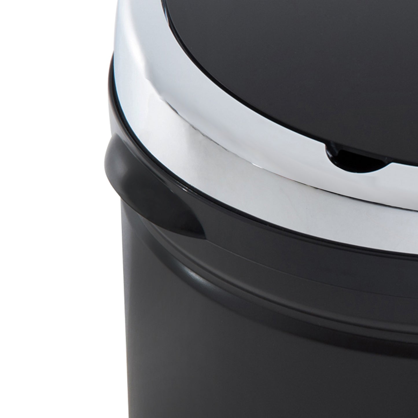 50L Stainless Steel Sensor Trash Can With Bucket-Black