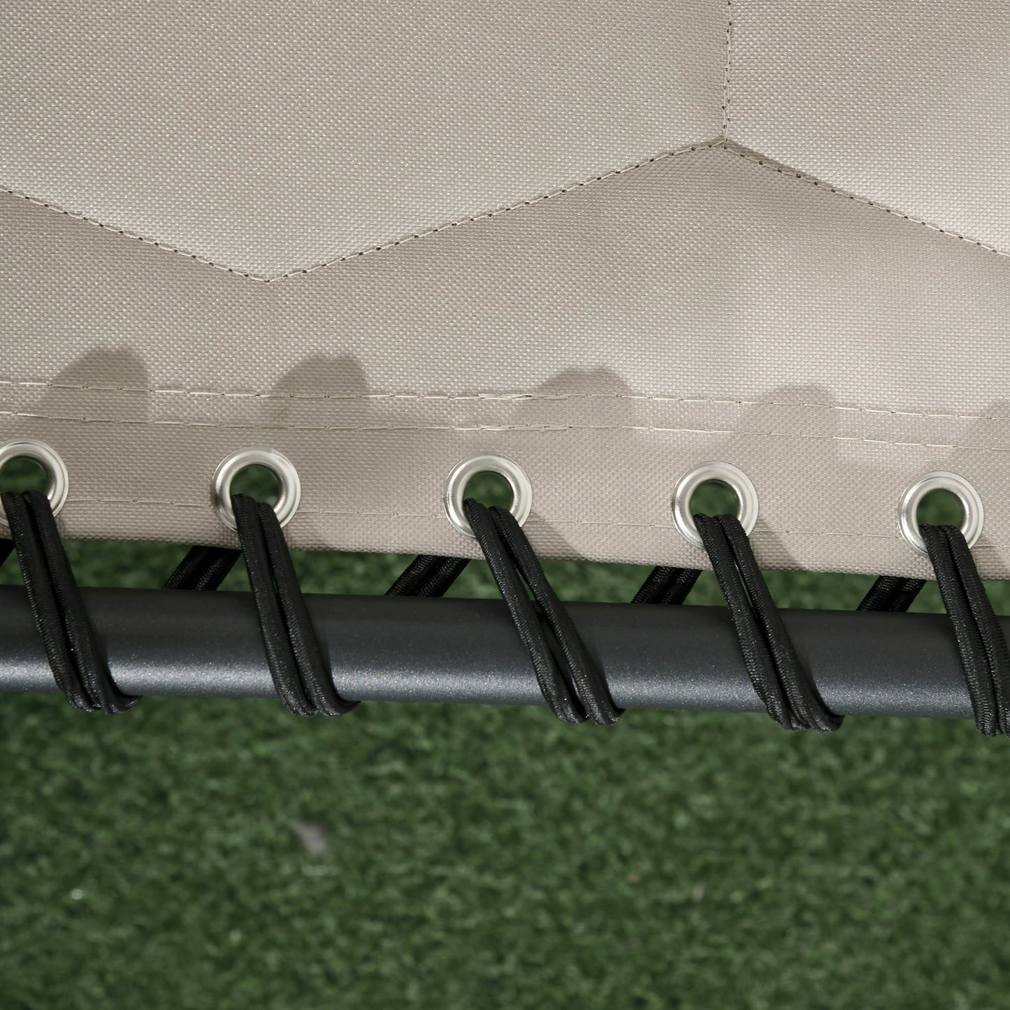 Outsunny Foldable Sun Lounger Set With 5-level Reclining Back, Outdoor Tanning Chair With Build-in Padded Seat, Side Pocket, Headrest - Khaki