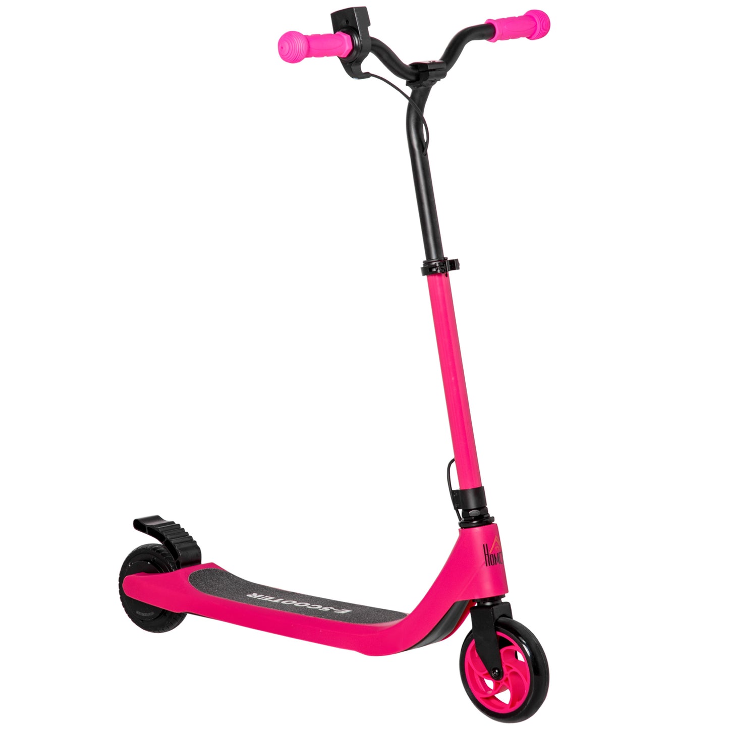 Electric Scooter, 120W Motor E-Scooter w/ Battery Level Display, 2 Adjustable Heights, and Rear Brake, Suitable for 6+ Years Old