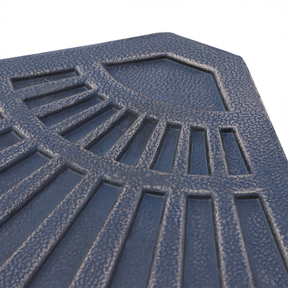 Outsunny 2 PieceFlabelliform Parasol Base Resin Umbrella Stand Weights for Cantilever Parasol with Handles, Bronze