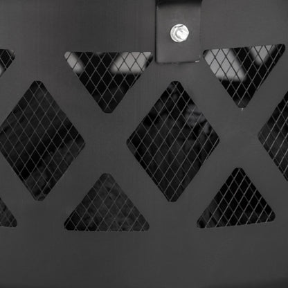 Outsunny 2-in-1 Outdoor Fire Pit with BBQ Grill, Patio Heater Log Wood Charcoal Burner, Firepit Bowl w/Spark Screen Cover, Poker for Backyard Bonfire