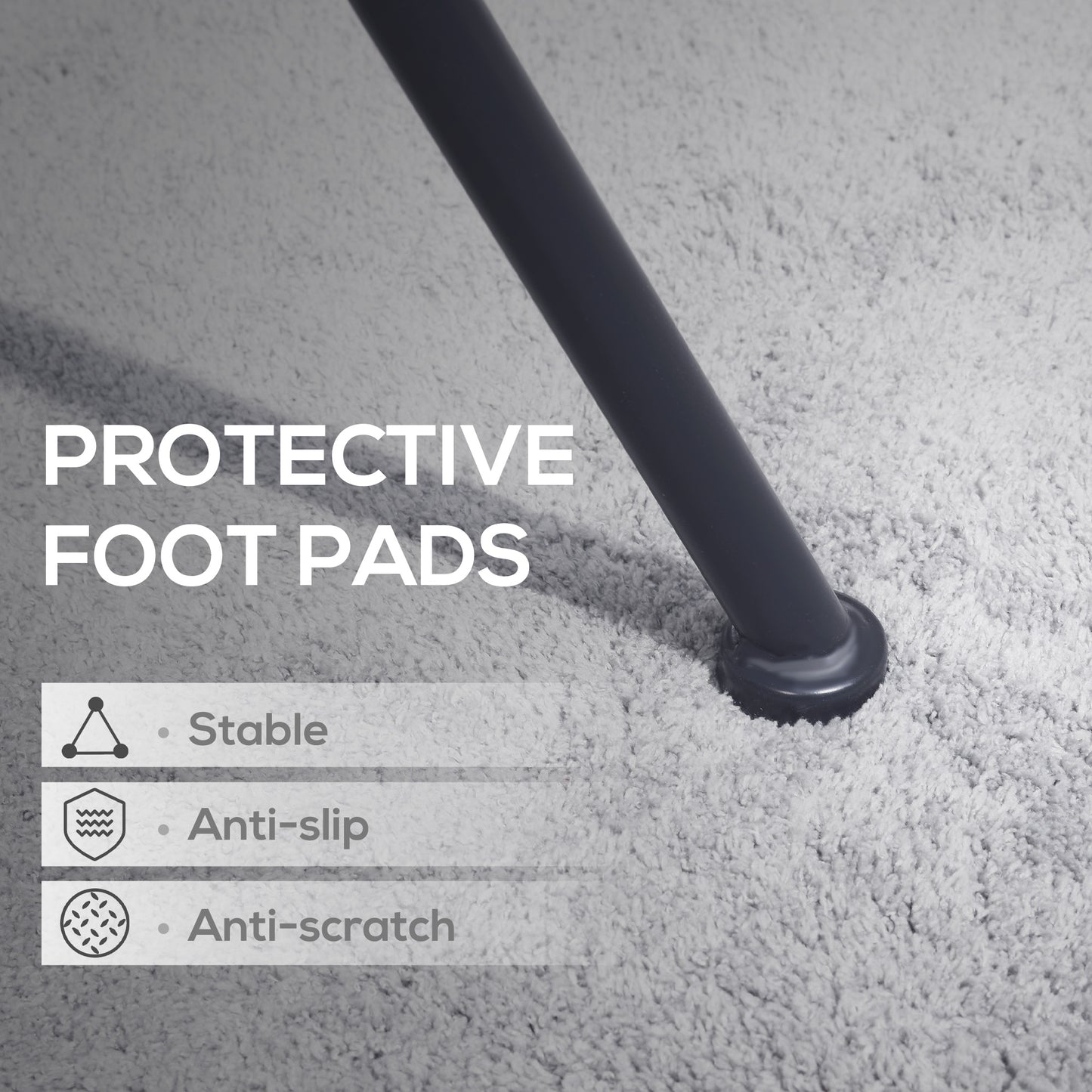 Outsunny 60cm Garden Round Table Metal Outside Bistro Table with Mesh Tabletop for Garden Balcony Deck, Dark grey