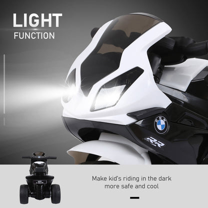 Electric Kids Ride on Motorcycle BMW S1000RR w/ Headlights Music Battery Powered Play Bike 6V Black