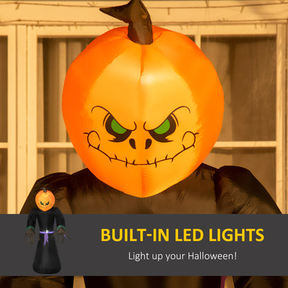 Inflatable 2.1m Pumpkin Man, With LED lights