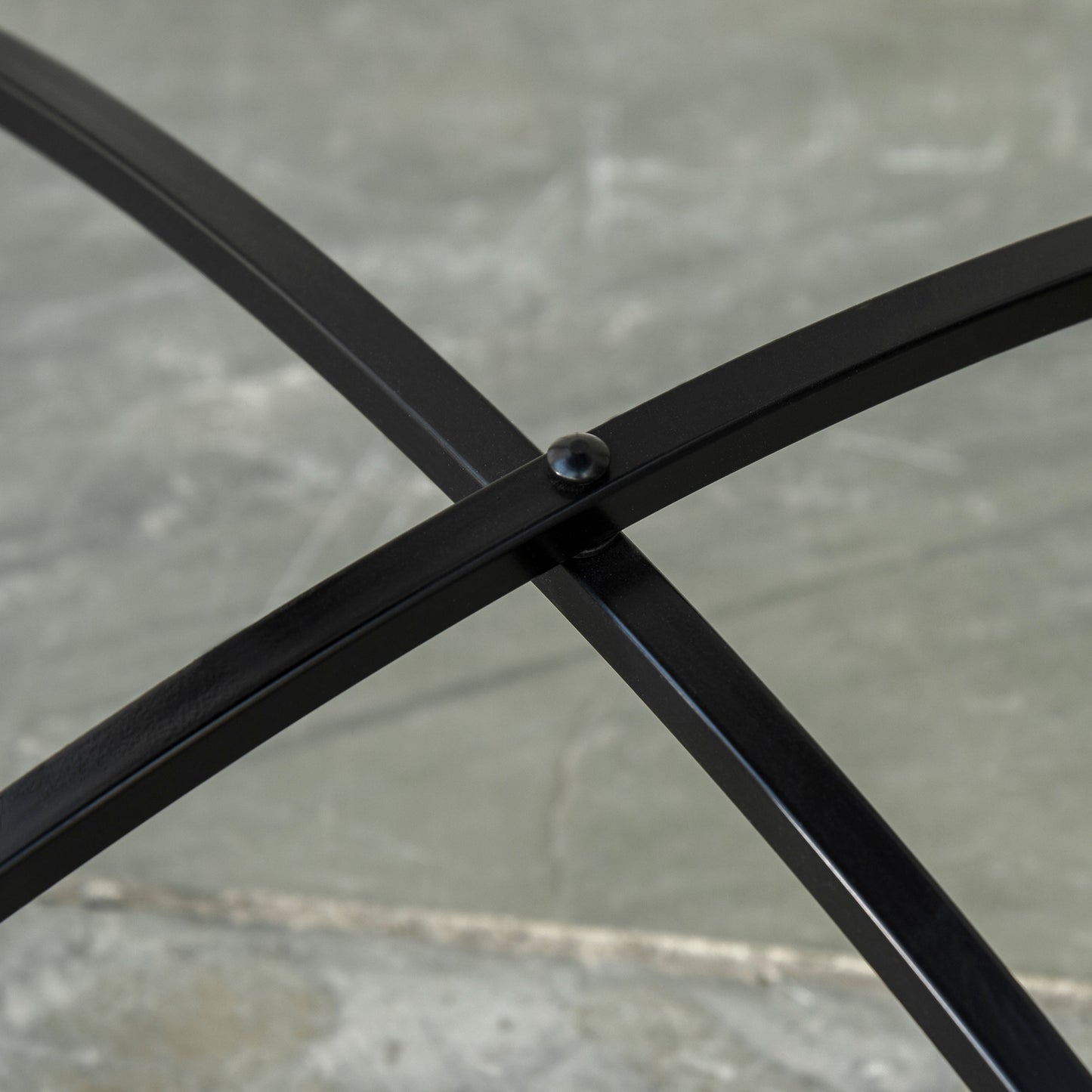 Outsunny Mosaic Side Table, 60cm Round Bistro Coffee Table, Plant Stand for Indoor, Outdoor, Garden, Patio, Balcony, Grey