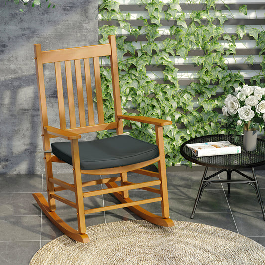 Outsunny Set of 6 Piece Chair Cushion, 42Lx42Wx5T cm - Grey