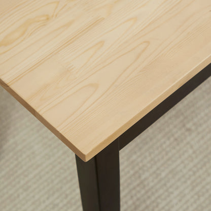 Wood Dining Bench for 2 People, Wooden Bench for Kitchen, Dining Room, Entryway, Natural Wood Effect 102cm