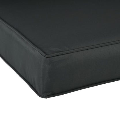 Outsunny 3-Piece Back and Seat Cushion Pillows Replacement, Patio Chair Cushions Set for Indoor Outdoor, Charcoal Grey