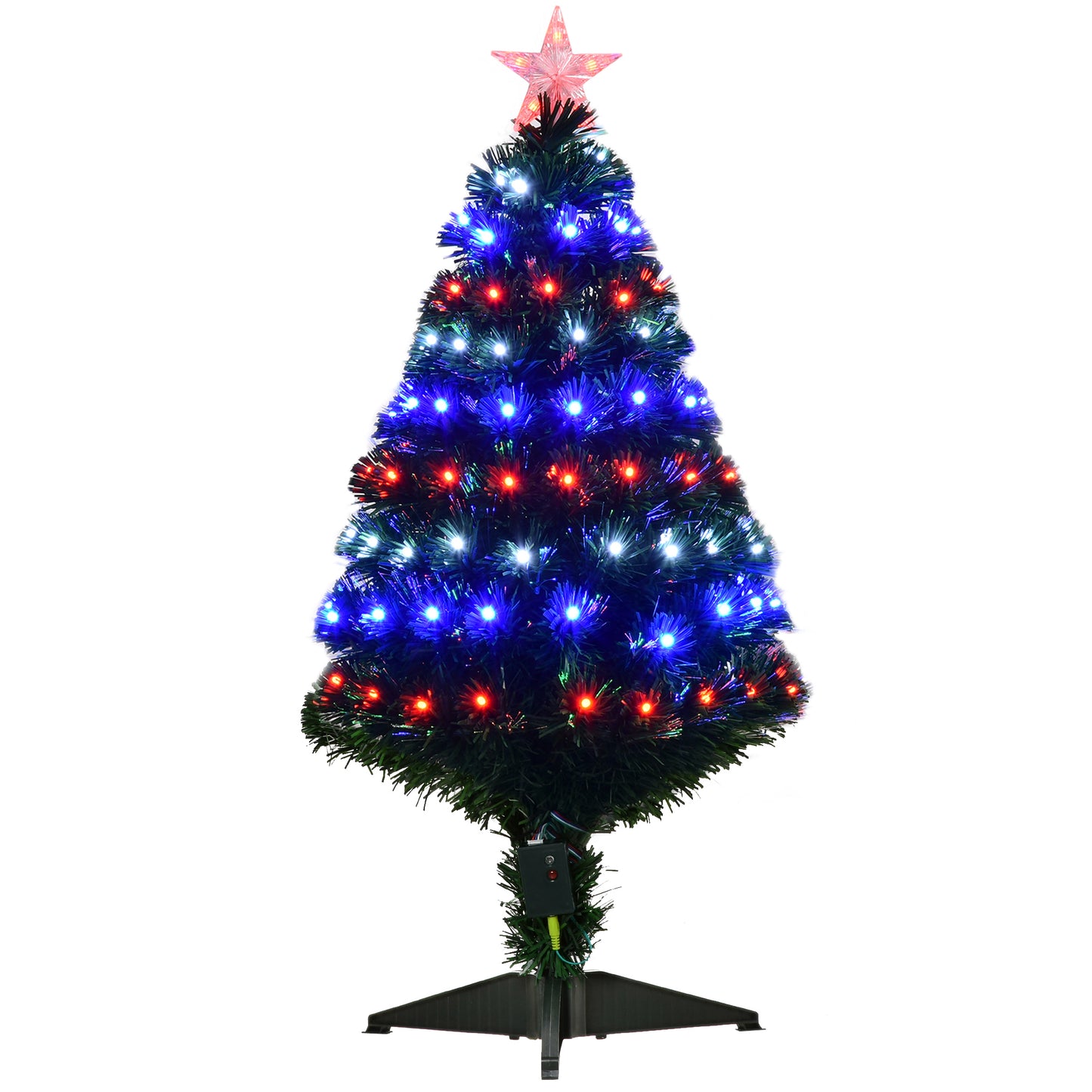 3ft 90cm Fibre Optic Xmas Tree Artificial Christmas Tree