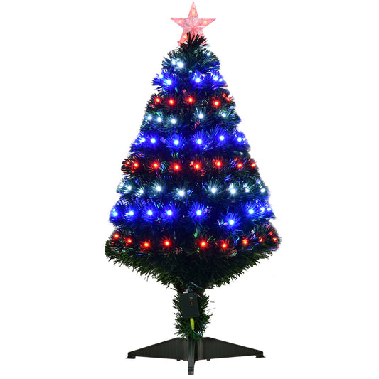 3ft 90cm Fibre Optic Xmas Tree Artificial Christmas Tree