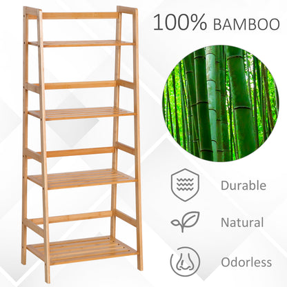 4 Tier Ladder Shelf Unit Storage DIY Plant Shelving Stand Holder Organiser