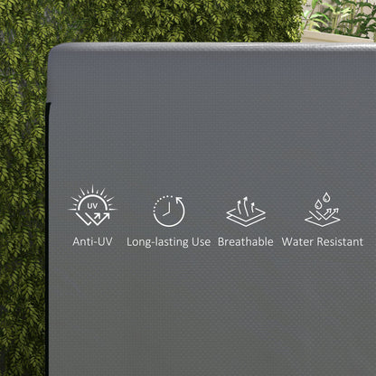 Outsunny Patio Swing Chair Bench Cover Outdoor Garden Furniture Rain Protection Cover Protector Waterproof Anti-UV Dark Grey 215L x 155W x 150Hcm