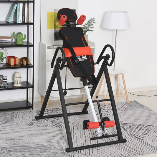 Steel Adjustable Gravity Inversion Table Red / Black
