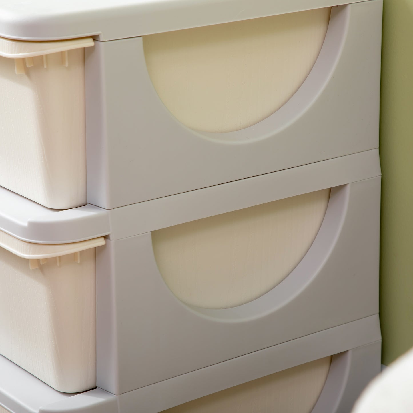 ZONEKIZ Kids Storage Units with Drawers 3 Tier Chest Vertical Dresser Tower Toy Organiser for  Nursery Playroom Kindergarten White