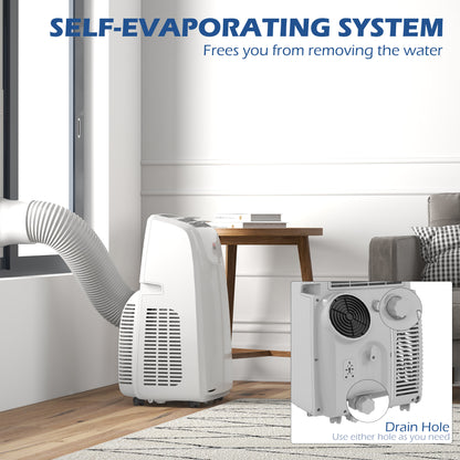 Mobile Air Conditioner for Room up to 28m², with Dehumidifier, Quiet Mode, 24H Timer, Wheels, Child Lock 12,000 BTU