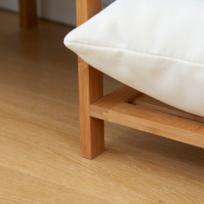 Natural Bamboo Clothes Rack for Bedroom Garment Rack with 6-Tier Storage Shelf Hanging Rod Clothes Rail for Living Room Entryway