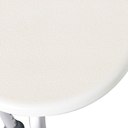 Adjustable Non-Slip Shower And Bath Stool,  32.5W x 41D x 35.5 - 54H cm - Cream White