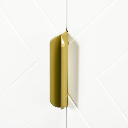 Kleankin Bathroom Cabinet Under Sink Storage Cabinet Basin Cupboard with 2 Doors and Gold Steel Legs