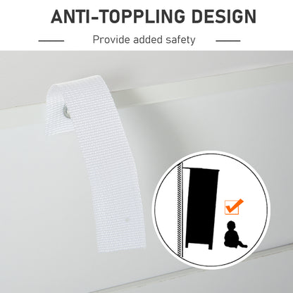 Chest of Drawers with Metal Handles Freestanding Dresser for Bedroom, Living Room