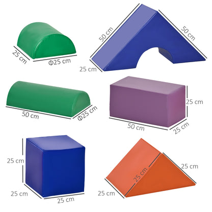 Soft Play Blocks Kids Climb and Crawl Gym Toy Foam Building and Stacking Blocks Non-Toxic Learning Play Set Activity Toy Brick 11 Pieces