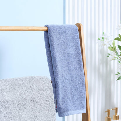 Kleankin Freestanding Natural Bamboo Towel Rack with 3 Towel Rails and 3 Storage Shelves, Space-Saving Foldable Towel Holder for Bathroom
