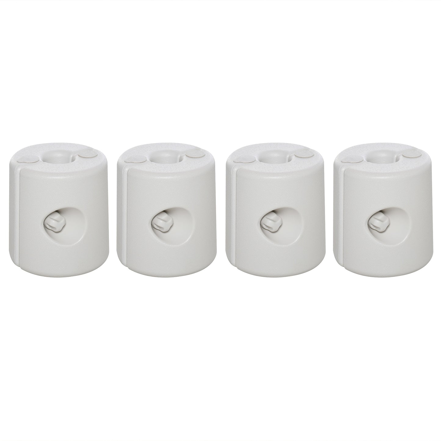 Outsunny Tent Weight Base, 4pcs Plastic Anchor Weights-White