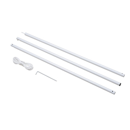 Outsunny Sail Shade Poles With Eye Bolt Kit