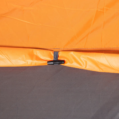 Outsunny 4-5 Person Pop-up Camping Tent Waterproof Family Tent w/ 2 Mesh Windows & PVC Windows Portable Carry Bag for Outdoor Trip