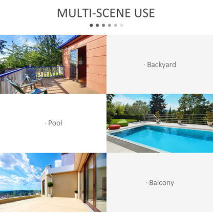 Outsunny PE Rattan Garden Furniture 2 Seater Patio Rattan Bistro Set Folding for 2 Outdoor Square Table and Chair Set (Brown)