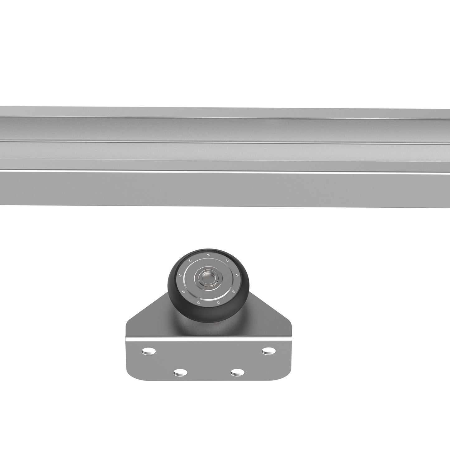Modern Sliding Barn Door Closet Hardware Track Kit Track System Unit for Single Wooden Door 6FT /1860mm by HOMCOM
