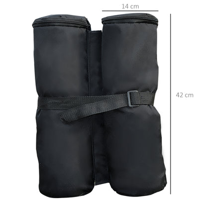 Outsunny 4pcs Gazebo Weight Sand Bag Bags Leg Weights Marquee Tent Canopy Base