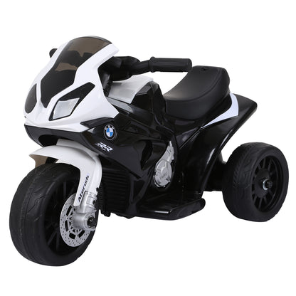 Electric Kids Ride on Motorcycle BMW S1000RR w/ Headlights Music Battery Powered Play Bike 6V Black