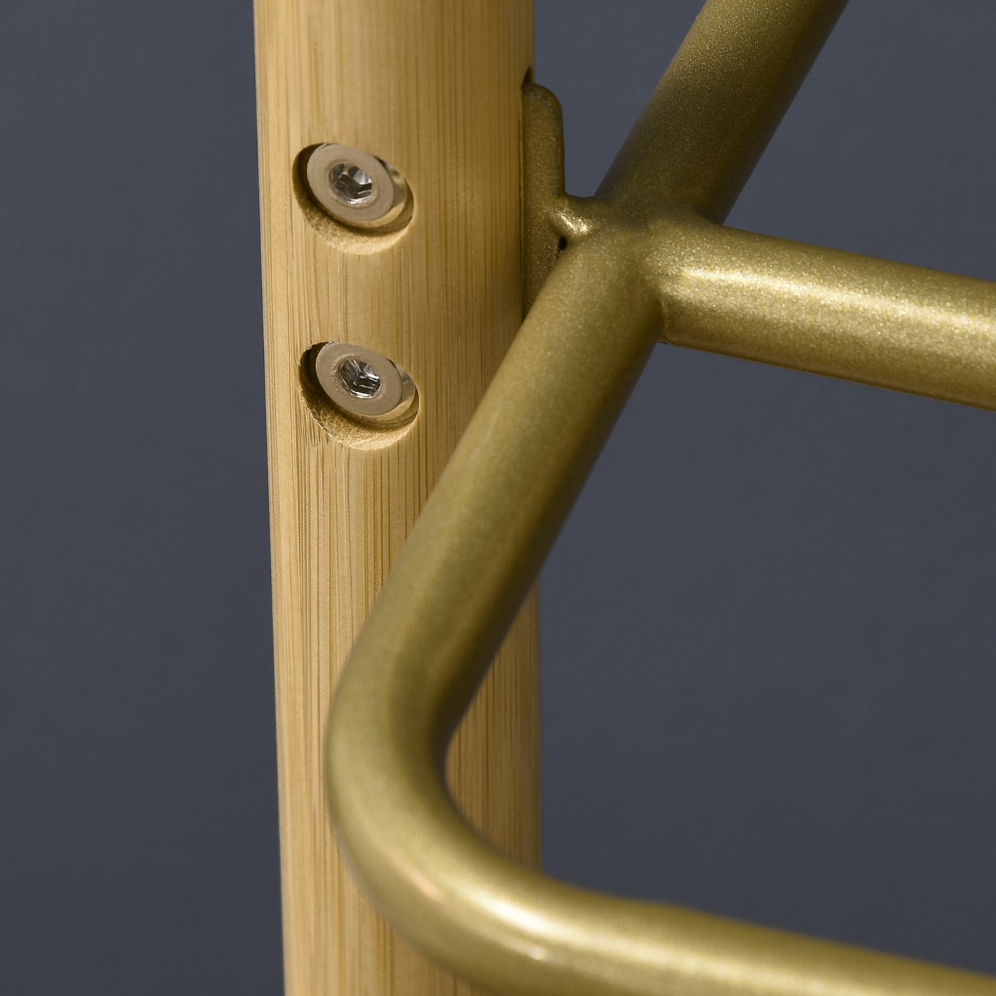 Clothes Rail, Bamboo Coat Stand, Garment Rack with Open Shelves and Fabric Storage Box for Bedroom, Hallway, Natural