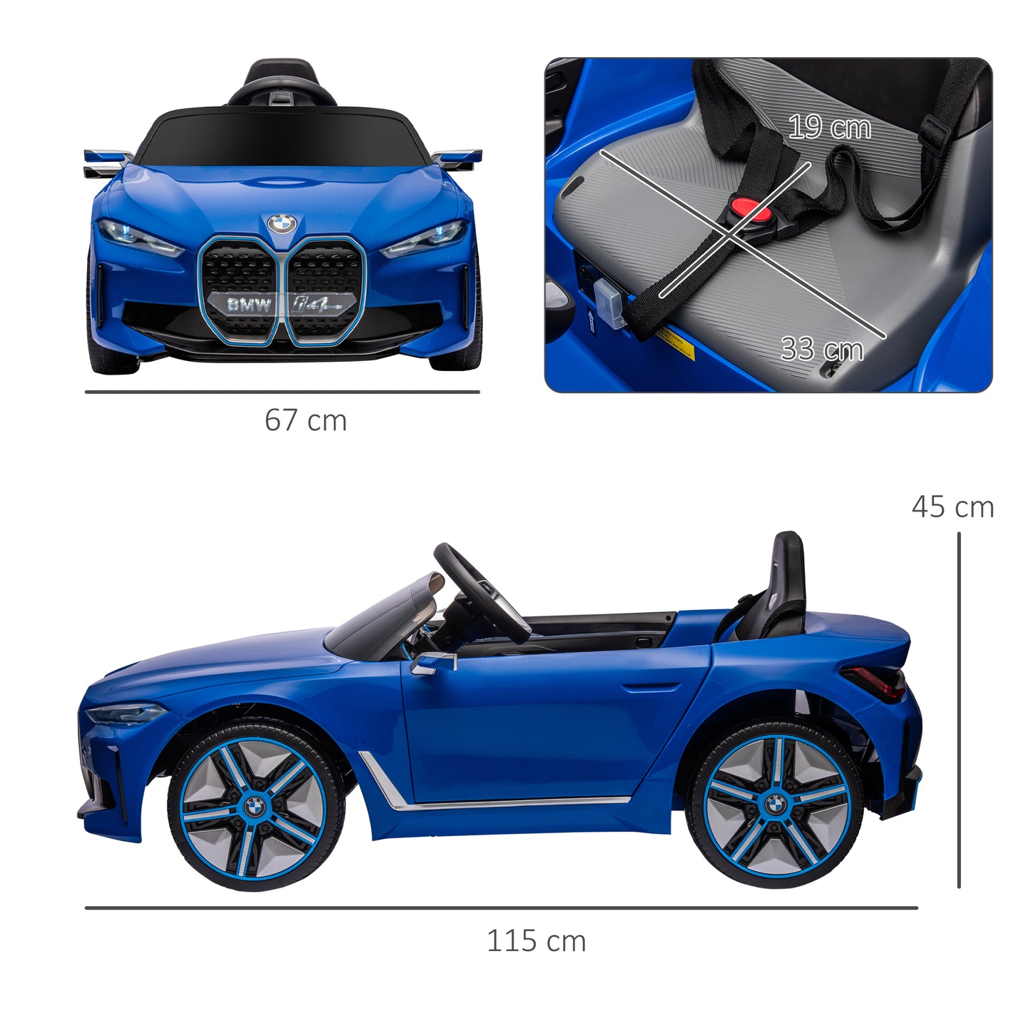BMW i4 Official Licensed 12V Kids Electric Ride-On Car