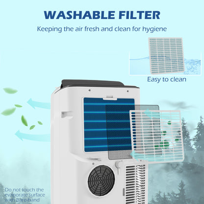 Mobile Air Conditioner for Room up to 26m², Smart Home WiFi Compatible, with Dehumidifier, Fan, 24H Timer 12,000 BTU