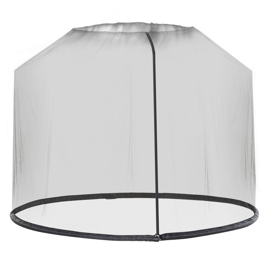 Outsunny 2.3m Umbrella Table Screen Outdoor Patio Cover Mosquito Insect Net Zipped Door