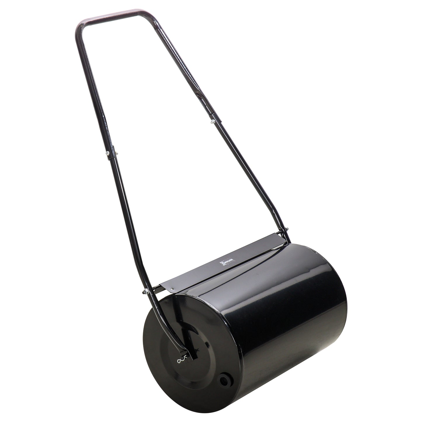 DURHAND 38L Heavy Duty Water or Sand Filled Garden Steel Lawn Roller Drum 50cm Black