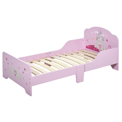 Kids Castle Design Single Bed Pink