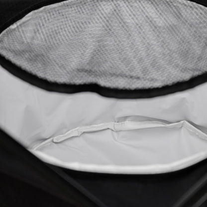 Outsunny Folding Camping Table, Portable Picnic Table with Built-in Cooler, Cup Holders for Outdoor Travel Hiking Fishing Beach Dining or Cooking