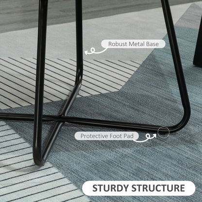 Modern Accent Chair, Velvet-Feel Fabric Upholstered Armchair with Metal Base for Living Room, Set of 2, Green