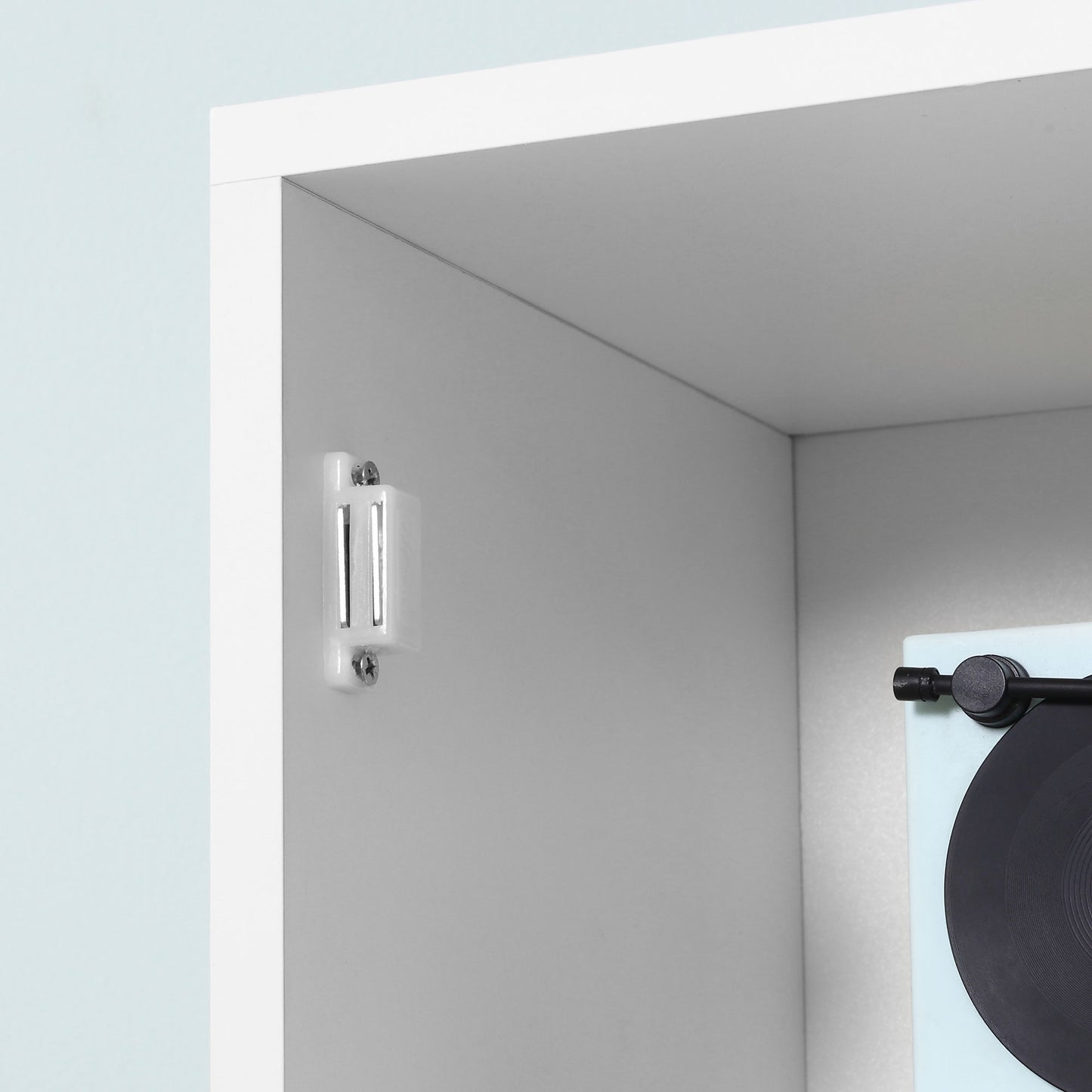 Kleankin Tall Bathroom Storage Cabinet with Mirror, Freestanding Floor Cabinet Tallboy Unit with Adjustable Shelves, White