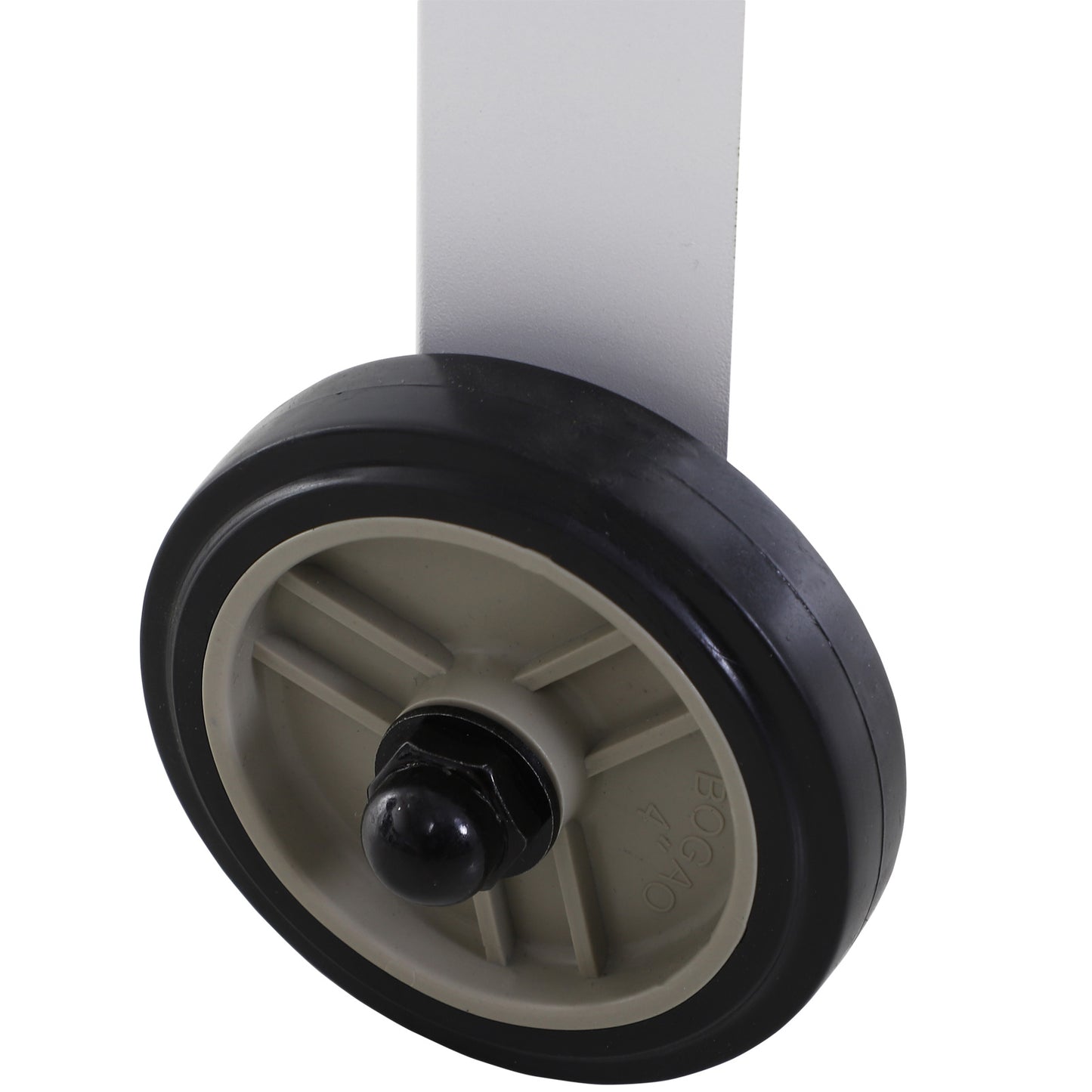 Outsunny Garden Outdoor Metal Potting Table Bench Planting Workstation Push Cart with Wheels Side Hanger - White