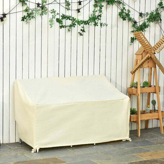 Outsunny Outdoor Furniture Cover 2 Seater Loveseat Protection Tough PVC Lining Wind Rain Dust UV Waterproof, 140x84x94cm