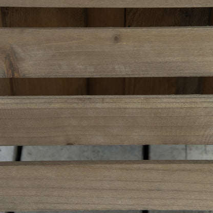 Outsunny 2 Pack Plant Stand with Wheels, Flowerpot Holder, Wooden Flower Display Stand for Indoor Outdoor Living Room Entryway