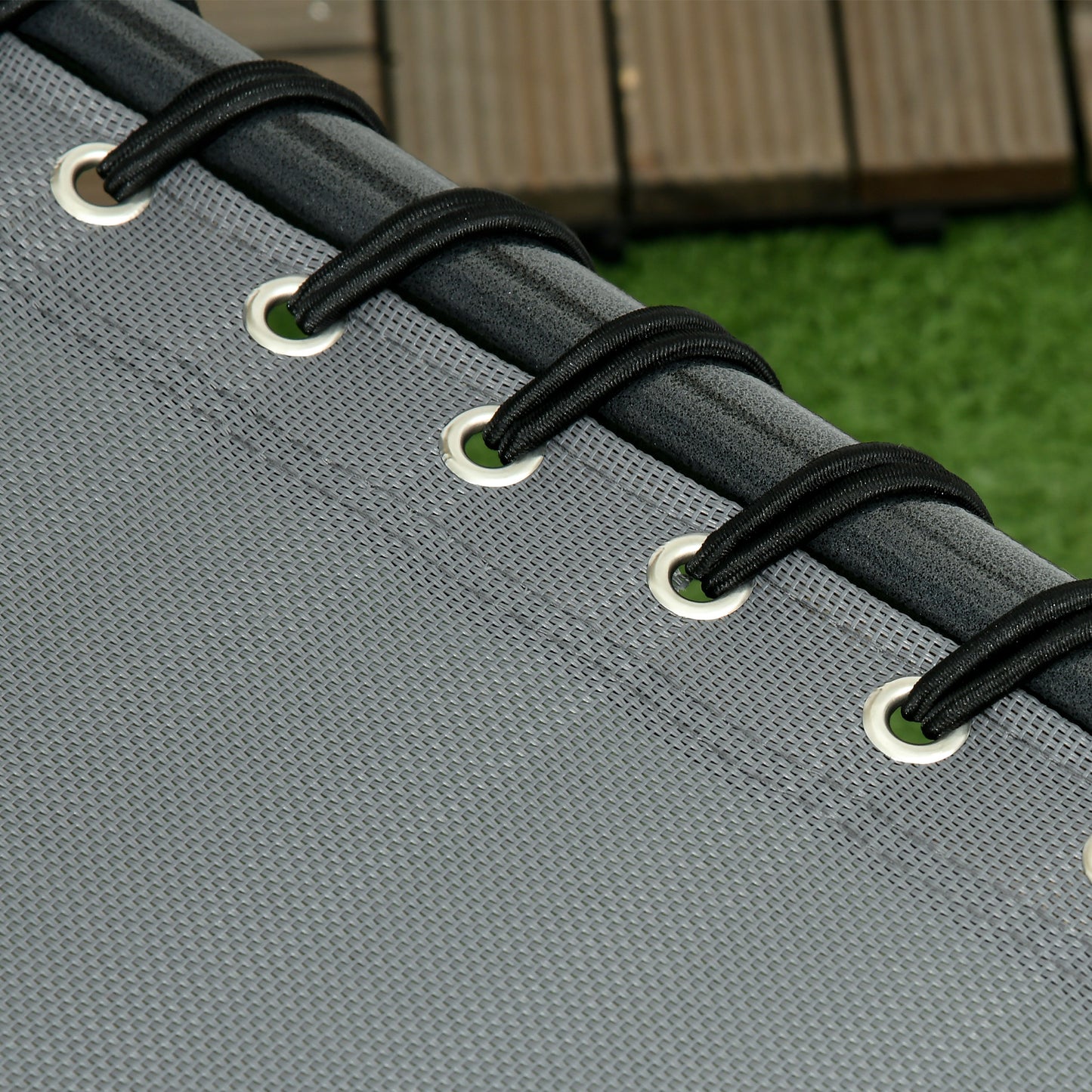 Folding Sun Lounge With 5-level Reclining Back Outdoor Tanning Chair With Reading Hole, Lounger With Side Pocket, Headrest - Grey