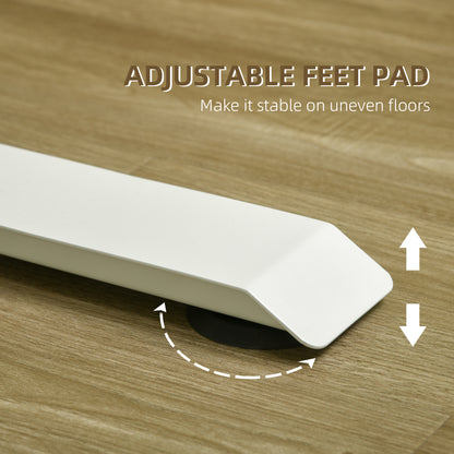 Vinsetto Electric Standing Desk, 140 x 70cm Height Adjustable Sit Stand Desk with 4 Memory Smart Panel, Stand Up Desk for Home Office, White