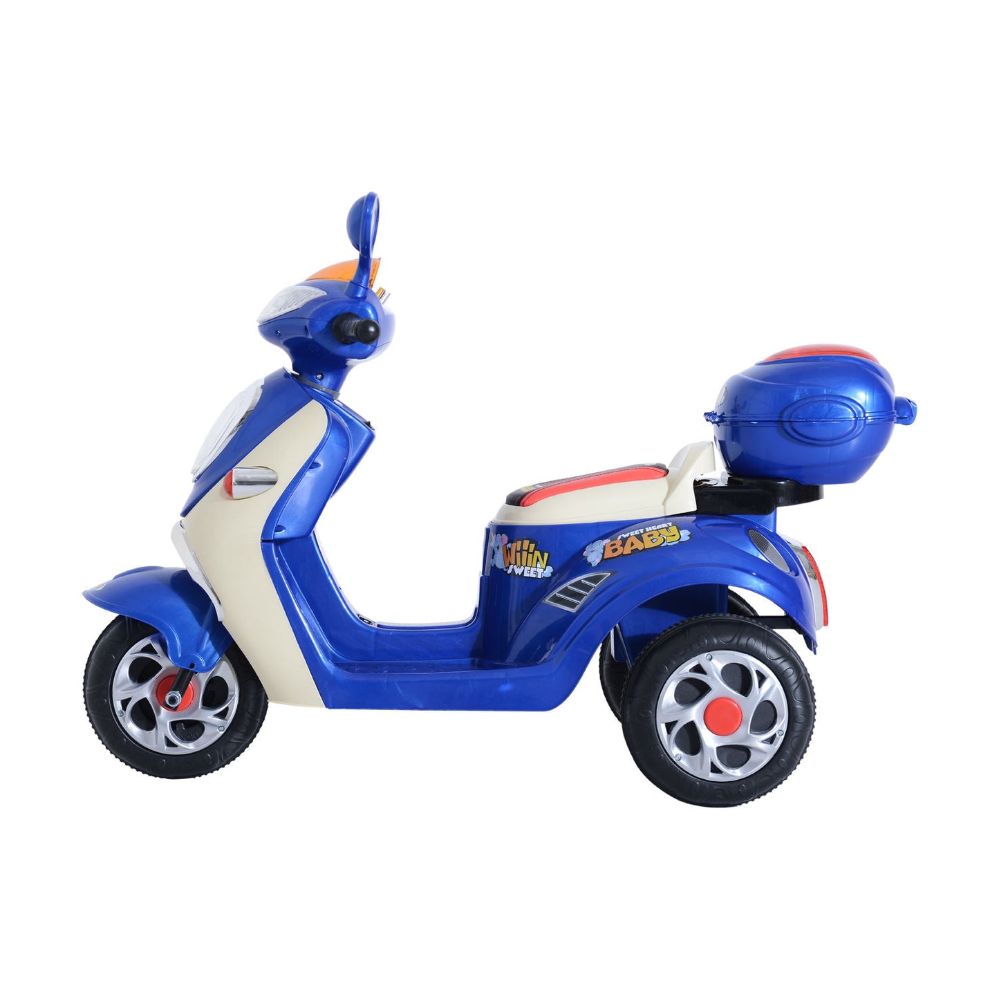 Children's Electric Ride on Toy Tricycle Car-Blue